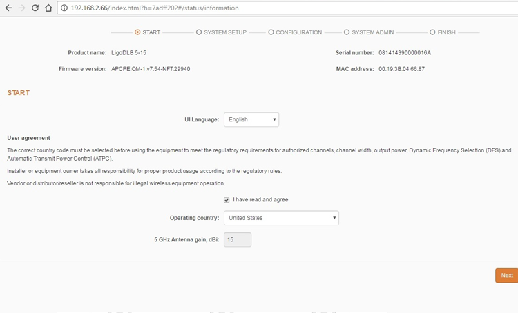 Ligowave router setup 2