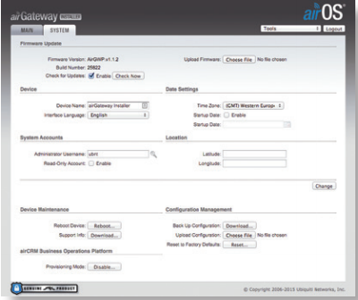 Ubiquiti router AirGateway setup