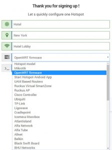 openwrt tftp hotspot configure firmware starthotspot