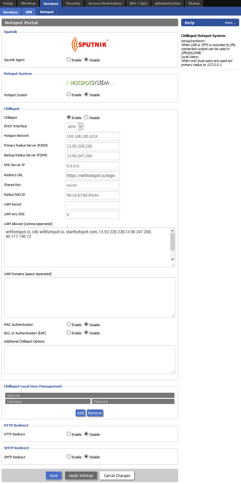 dd wrt wan port assignment eth0