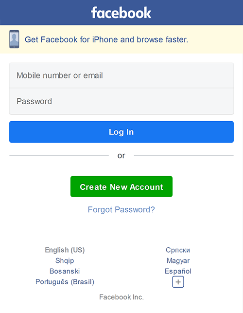 How to configure Facebook login page for Guest users